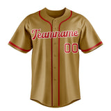 Custom Old Gold & Red Color Fan Baseball Jersey BB01240531WX535