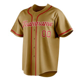 Custom Old Gold & Red Color Fan Baseball Jersey BB01240531WX535