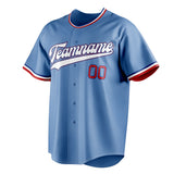 Custom Light Blue & White Color Fan Baseball Jersey BB01240531WY461