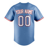 Custom Light Blue & White Color Fan Baseball Jersey BB01240531WY463