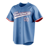 Custom Light Blue & White Color Fan Baseball Jersey BB01240531WY463