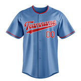 Custom Light Blue & Red Color Fan Baseball Jersey BB01240531WY465