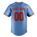 Custom Light Blue & Red Color Fan Baseball Jersey BB01240531WY470