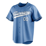 Custom Light Blue & White Color Fan Baseball Jersey BB01240531WY472