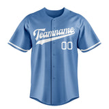 Custom Light Blue & White Color Fan Baseball Jersey BB01240531WY473