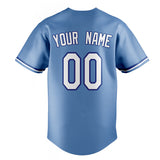 Custom Light Blue & White Color Fan Baseball Jersey BB01240531WY476