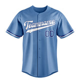 Custom Light Blue & White Color Fan Baseball Jersey BB01240531WY476