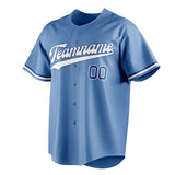 Custom Light Blue & White Color Fan Baseball Jersey BB01240531WY476