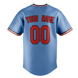 Custom Light Blue & Red Color Fan Baseball Jersey BB01240531WY479