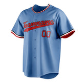 Custom Light Blue & Red Color Fan Baseball Jersey BB01240531WY479