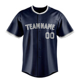 Custom Navy & Gray Color Fan Baseball Jersey BB01240531WY482