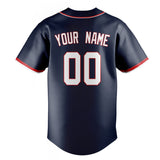 Custom Navy & White Color Fan Baseball Jersey BB01240531WY484