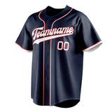 Custom Navy & White Color Fan Baseball Jersey BB01240531WY484