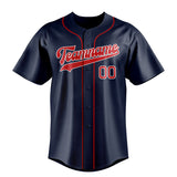 Custom Navy & Red Color Fan Baseball Jersey BB01240531WY487