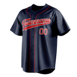 Custom Navy & Red Color Fan Baseball Jersey BB01240531WY487