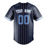 Custom Navy & White White Pinstripe Fan Baseball Jersey BB01240531WY488