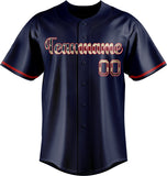 Custom Navy & Red Color Fan Baseball Jersey BB01240531WY490