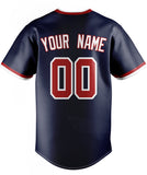 Custom Navy & White Color Fan Baseball Jersey BB01240531WY492