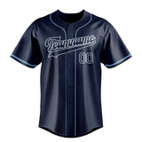 Custom Navy & Powder Blue Color Fan Baseball Jersey BB01240531WY493