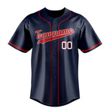 Custom Navy & Red Color Fan Baseball Jersey BB01240531WY494