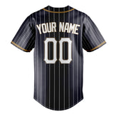 Custom Navy & White White Pinstripe Fan Baseball Jersey BB01240531WY495