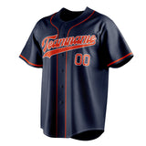 Custom Navy & Red Color Fan Baseball Jersey BB01240531WY496