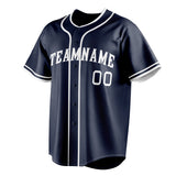 Custom Navy & White Color Fan Baseball Jersey BB01240531WY497