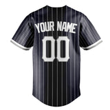 Custom Navy & White White Pinstripe Fan Baseball Jersey BB01240531WY498