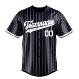 Custom Navy & White White Pinstripe Fan Baseball Jersey BB01240531WY498