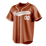 Custom Texas Orange & White Color Fan Baseball Jersey BB01240531WY540