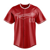 Custom Red & White Color Fan Baseball Jersey BB01240531XJ408