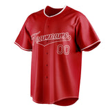 Custom Red & White Color Fan Baseball Jersey BB01240531XJ408