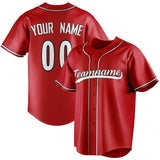 Custom Red & White Color Fan Baseball Jersey BB01240531XJ415