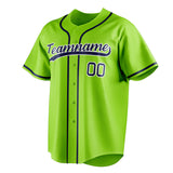 Custom Neon Green & Navy Color Fan Baseball Jersey BB01240531XJ421