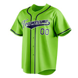 Custom Neon Green & Navy Color Fan Baseball Jersey BB01240531XJ422