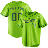 Custom Neon Green & Kelly Green Color Fan Baseball Jersey BB01240531XJ423