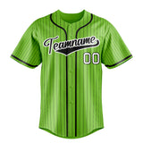 Custom Neon Green & Black Color Fan Baseball Jersey BB01240531XJ426