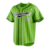 Custom Neon Green & Black Color Fan Baseball Jersey BB01240531XJ426