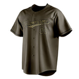 Custom Olive & Camo Color Fan Baseball Jersey BB01240531YX386