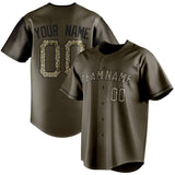 Custom Olive & Camo Color Fan Baseball Jersey BB01240531YX389