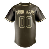 Custom Olive & Cream Color Fan Baseball Jersey BB01240531YX391