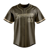 Custom Olive & Cream Color Fan Baseball Jersey BB01240531YX391