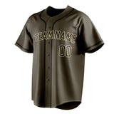 Custom Olive & Cream Color Fan Baseball Jersey BB01240531YX392