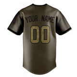 Custom Olive & Camo Color Fan Baseball Jersey BB01240531YX395