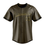 Custom Olive & Camo Color Fan Baseball Jersey BB01240531YX395