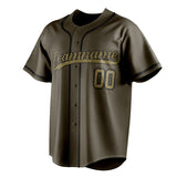 Custom Olive & Camo Color Fan Baseball Jersey BB01240531YX396