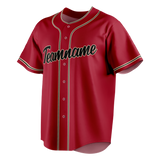 Custom Maroon & Black Colors Design Sports Baseball Jersey BB01AD020801