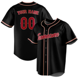 Custom Black & Maroon Colors Design Sports Baseball Jersey BB01AD040108