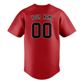 Custom Red & Black Colors Design Sports Baseball Jersey BB01BRS030901