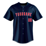 Custom Dark Purple & Red Colors Design Sports Baseball Jersey BB01CG042209